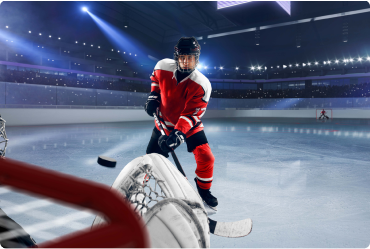 Basketball and shoes on a wooden floor